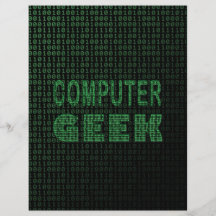 Geek d'ordinateur tract customisé