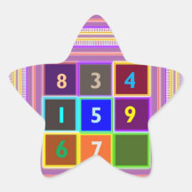 GEEK : Jeux de jeu-concours pour des enfants Adhésifs