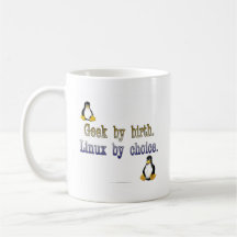Geek par naissance. Linux par choix Mug À Café