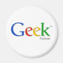 Geek pour toujours magnets pour réfrigérateur