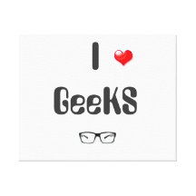 Geeks du coeur I Toiles Tendues Sur Châssis