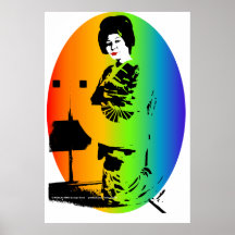 Geisha contrasté posters
