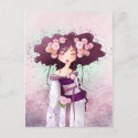 Geisha Dahlia postcard