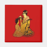 Geisha d'or magnets