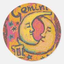 Gémeaux, produits personnalisables d'astrologie autocollants