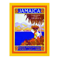 Gemme de ~ de la Jamaïque du voyage vintage de ~ d posters