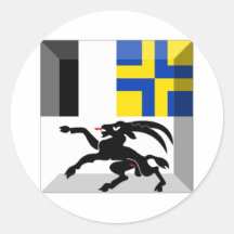 Gemme de drapeau de Graubuenden Autocollants