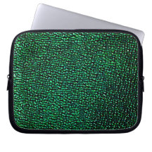 Gemmes vertes peintes housse ordinateur portable