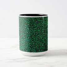Gemmes vertes peintes tasses à café