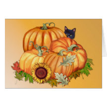 Générosité d'automne carte de vœux