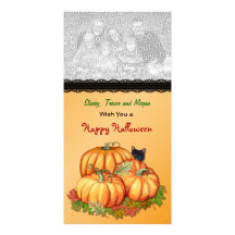 Générosité d'automne cartes avec photo