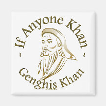 Genghis Khan Magnets Pour Réfrigérateur