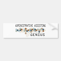 Génie de assistance administratif autocollants pour voiture