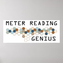Génie de lecture de compteur poster