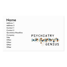 Génie de psychiatrie carte de visite