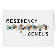 Génie de résidence carte de vœux