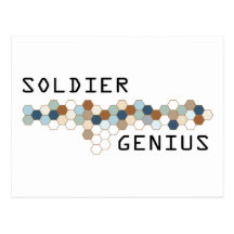 Génie de soldat cartes postales