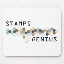 Génie de timbres tapis de souris