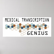 Génie médical de transcription posters