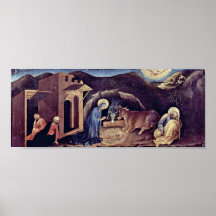 Gentile da Fabriano - naissance du Christ Posters
