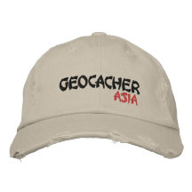 Geocacher Asie Chapeaux Brodés