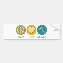 Géologie d'amour de paix adhésifs pour voiture