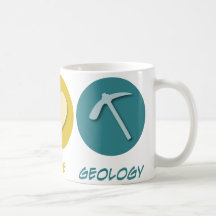 Géologie d'amour de paix tasse