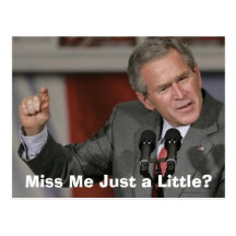 George Bush/Mlle Me A Little ? Carte Postale