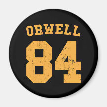 George Orwell 84 les 1984 Jersey Magnets
