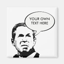 George W Bush 3 Aimants Pour Réfrigérateur