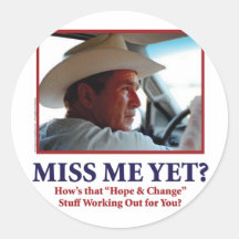George W. Bush Autocollants Ronds
