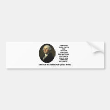 George Washington observent la citation de bonne f Adhésifs Pour Voiture