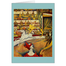 Georges Seurat - Der Zirkus - cirque Cartes De Vœux