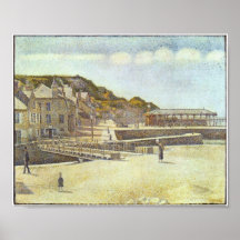 Georges Seurat - Port-en-Bessin-pont et port Posters