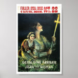 Geraldine Farrar Joan le film 1917 de femme Affiche