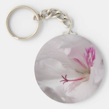 Géranium blanc Keychain Porte-clé