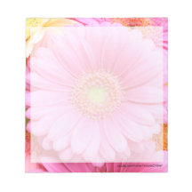 Gerbera - bloc - notes rose de marguerite bloc-notes
