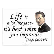 Gershwin la vie carte postale