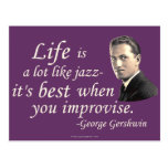 Gershwin la vie - customisée cartes postales