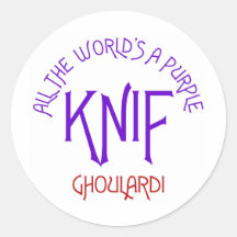 Ghoulardi tout le monde est un Knif pourpre Adhésif