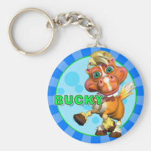 "GiggleBellies" Bucky le cheval Keychain Porte-clé