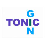Gin Tonic long drink cocktail Cartes Postales