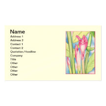 Gingembre rose de torche cartes de visite professionnelles