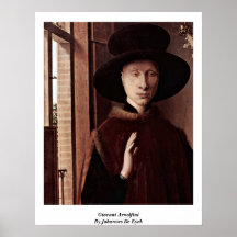 Giovani Arnolfini par Johannes De Eyck Affiches