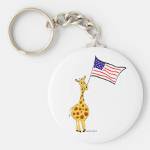 Girafe américaine porte-clés
