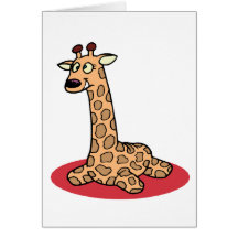 Girafe câline cartes