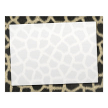 Girafe Carton D'invitation