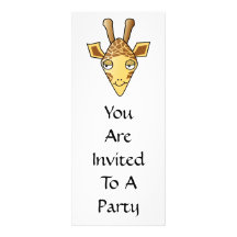 Girafe Cartons D'invitation