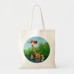 Girafe de bande dessinée et sac mignons de caneton sacs