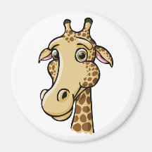 Girafe de bande dessinée aimants pour réfrigérateur
